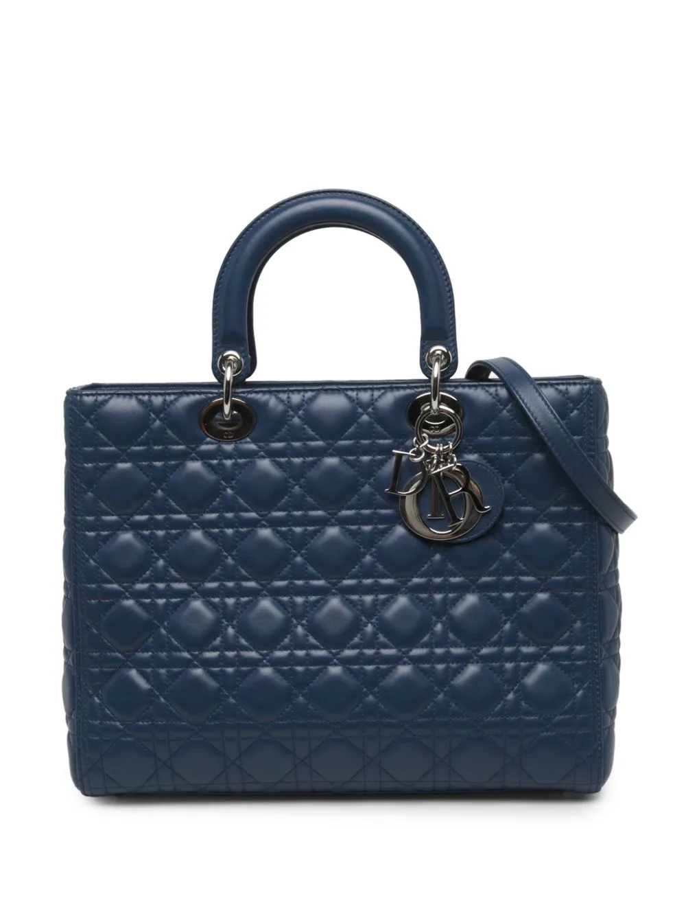 2014 Large Lambskin Cannage Lady Dior Satchel