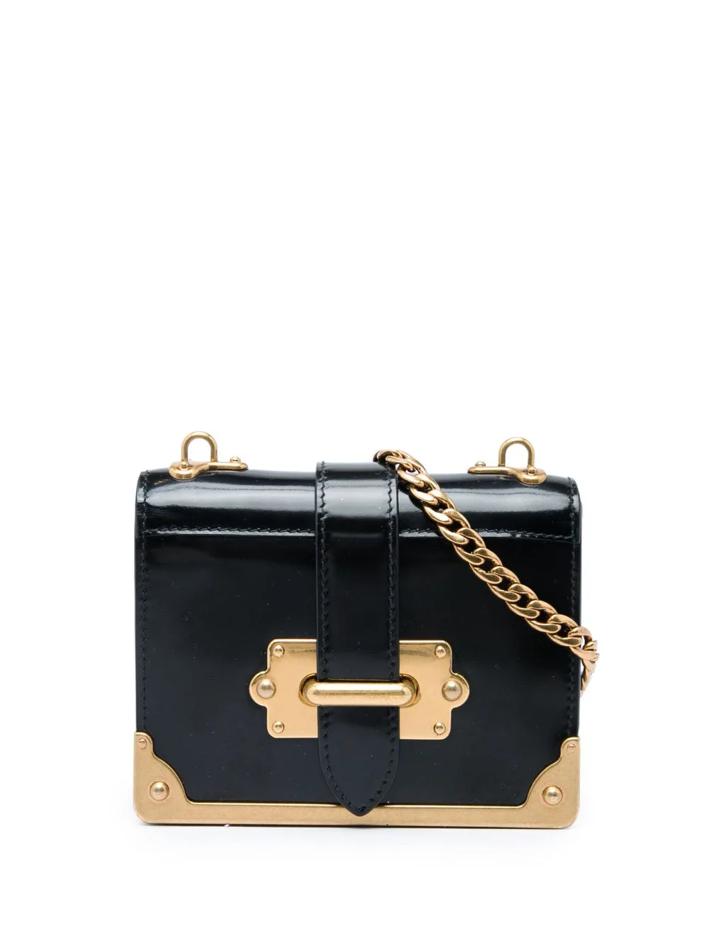 2013-2026 Micro Spazzolato Cahier Crossbody Bag by Prada Pre-Owned