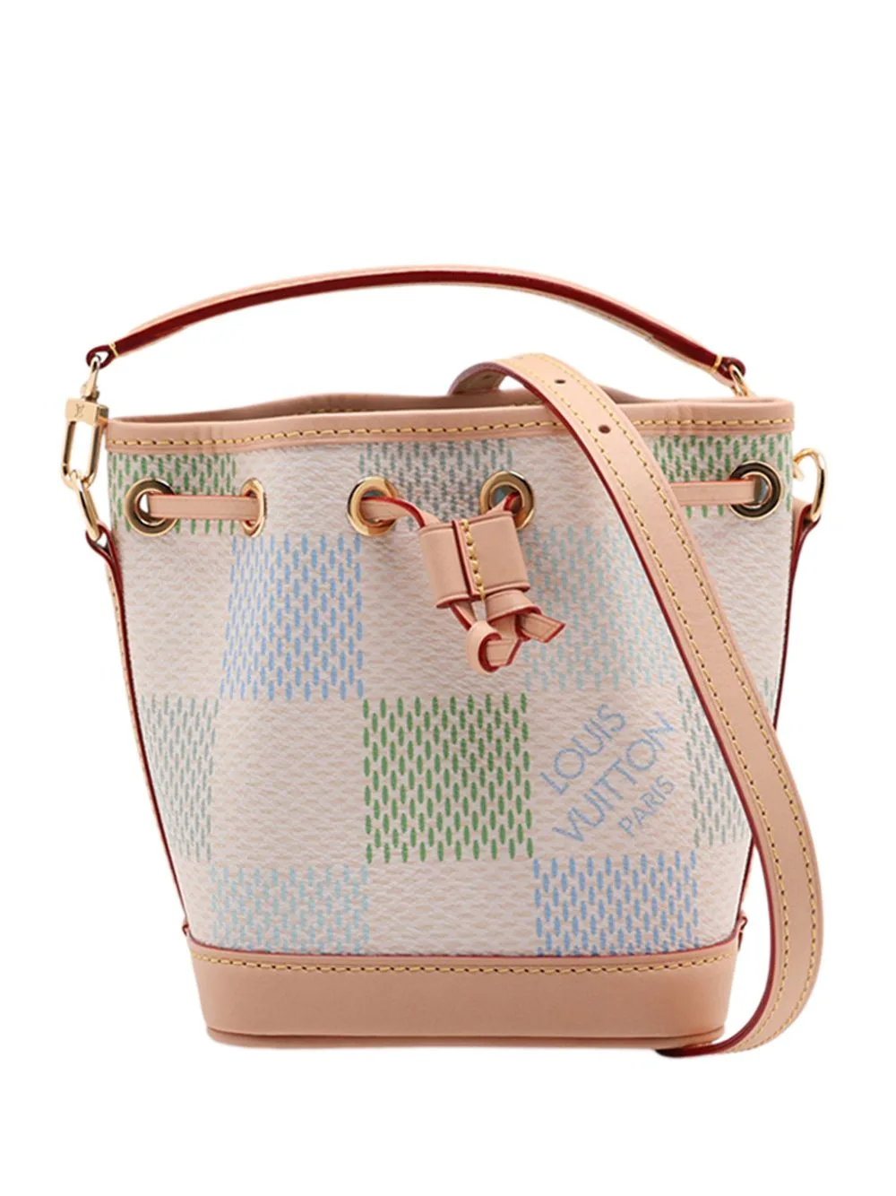 2021-2026 Limited Edition Damierlicious Giant Noe Nano Satchel by Louis Vuitton Pre-Owned