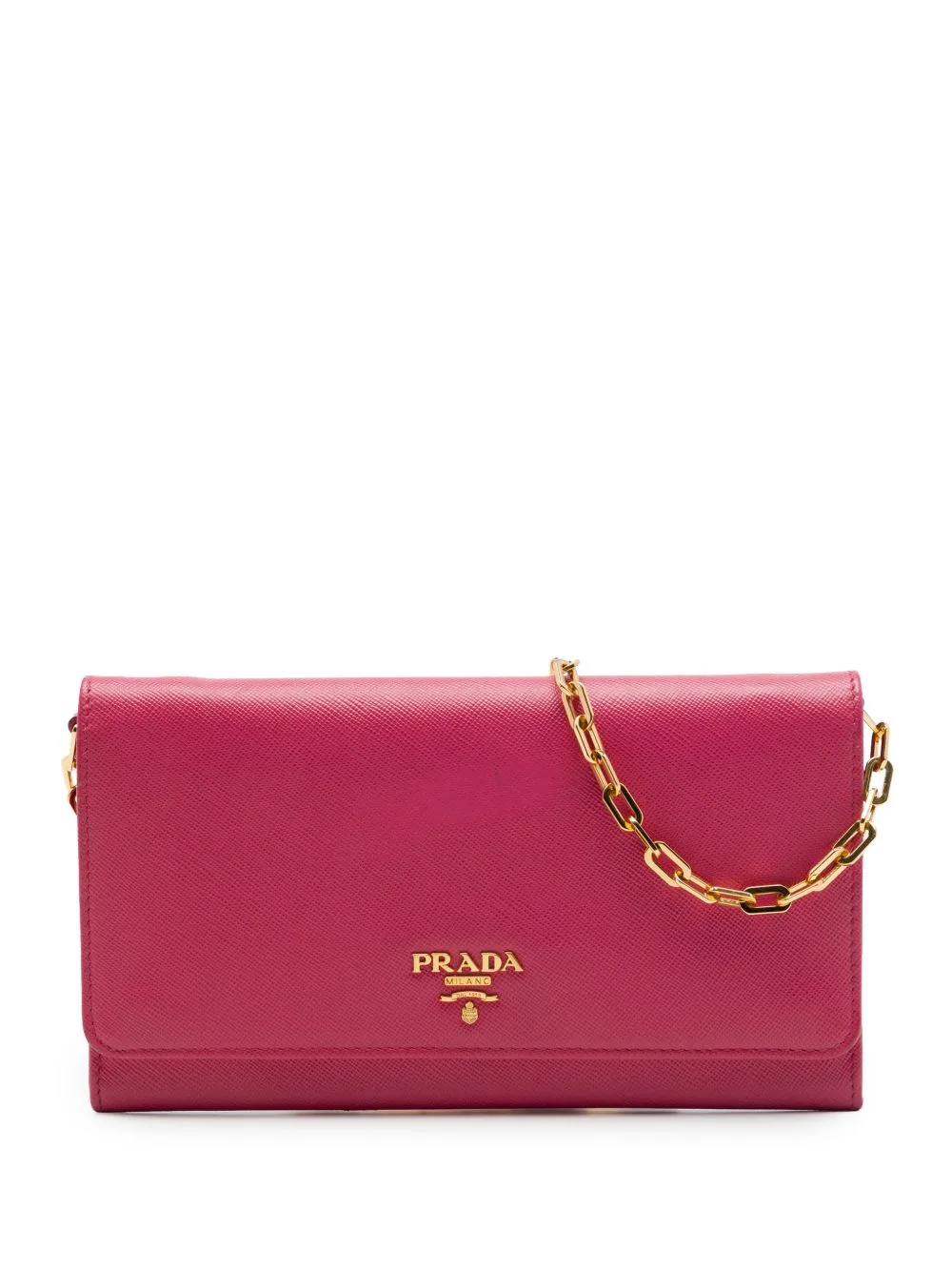 2013-2026 Saffiano Wallet on Chain Crossbody Bag by Prada Pre-Owned