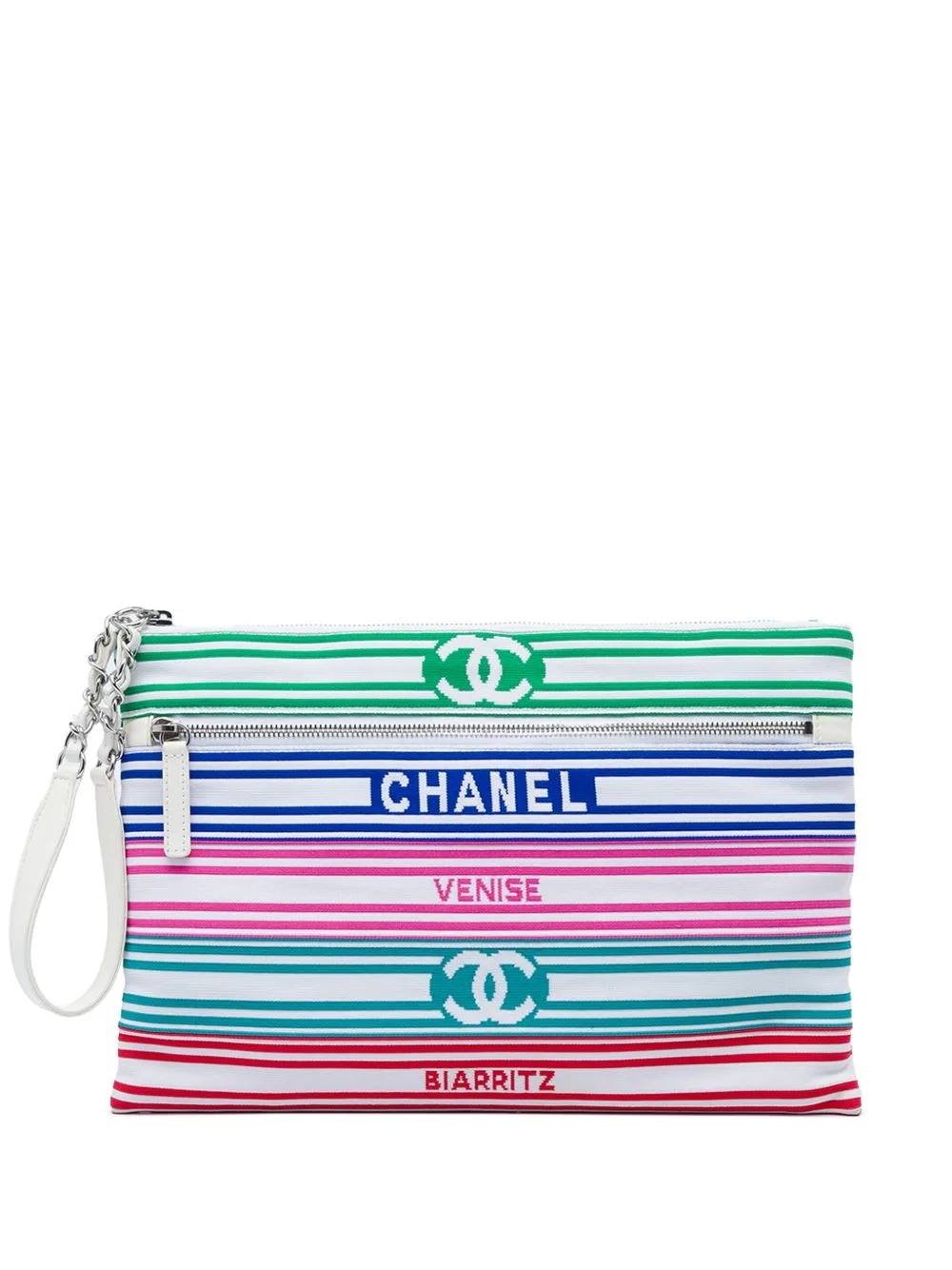 2019 Venise Biarritz Mixed Fibers Clutch Bag by CHANEL Pre-Owned