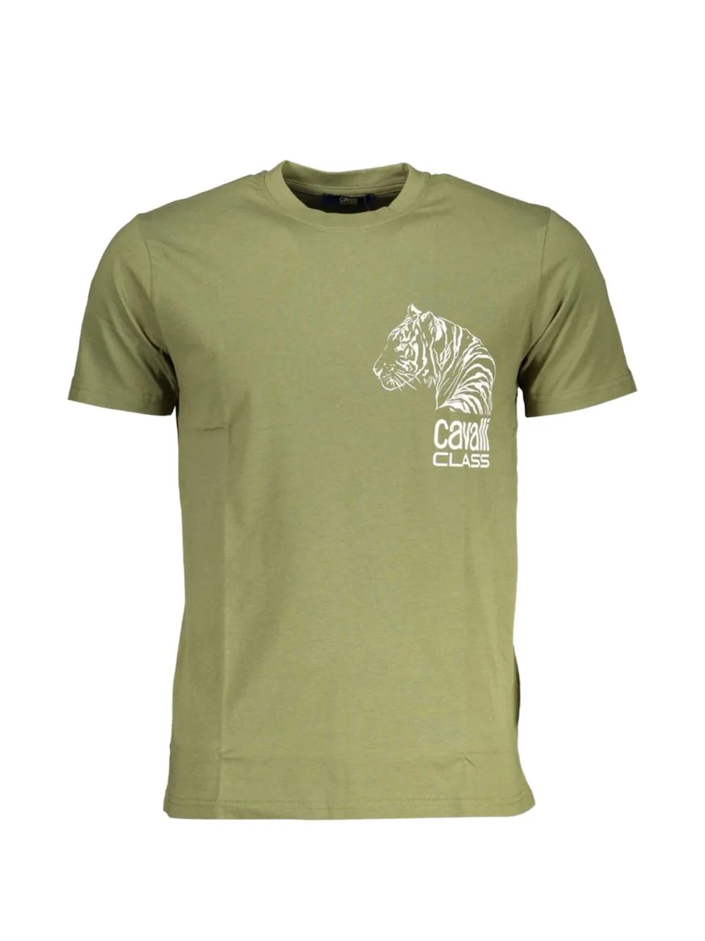 Tiger-Print Logo T-Shirt by Cavalli Class