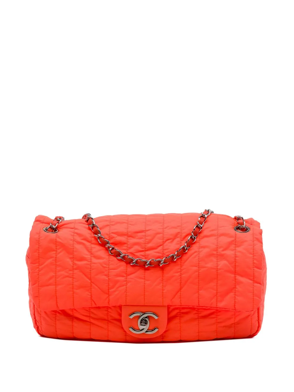 2012 Jumbo Quilted Nylon Soft Shell Flap Shoulder Bag by CHANEL Pre-Owned