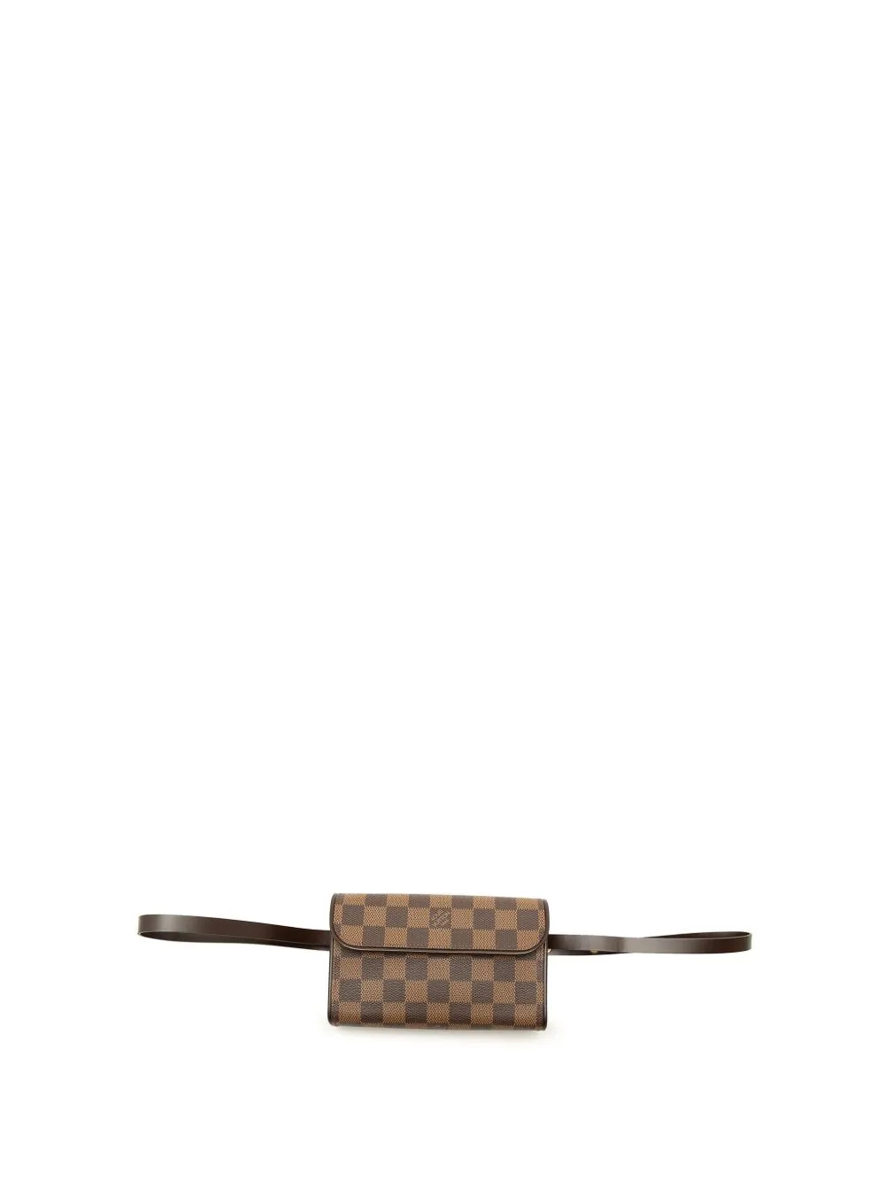 2002 Damier Ebene Florentine Pochette Belt Bag by Louis Vuitton Pre-Owned