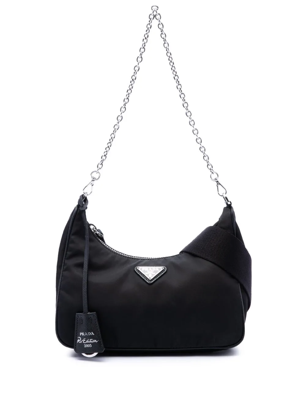 2019-2026 Mini Saffiano Trimmed Tessuto Re Edition 2005 Satchel by Prada Pre-Owned