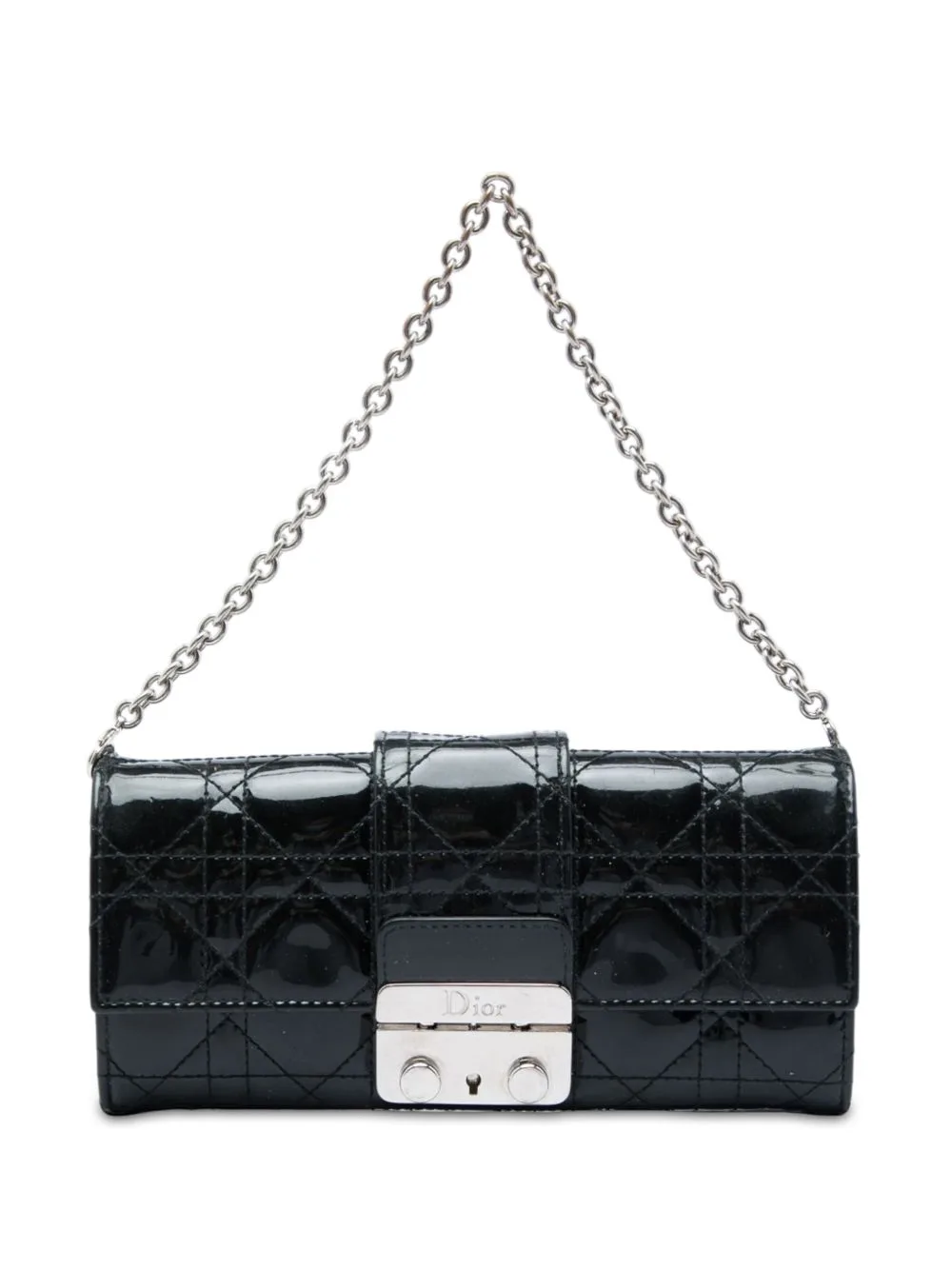 2013 Patent Cannage Miss Dior Wallet on Chain Handbag by Christian Dior Pre-Owned