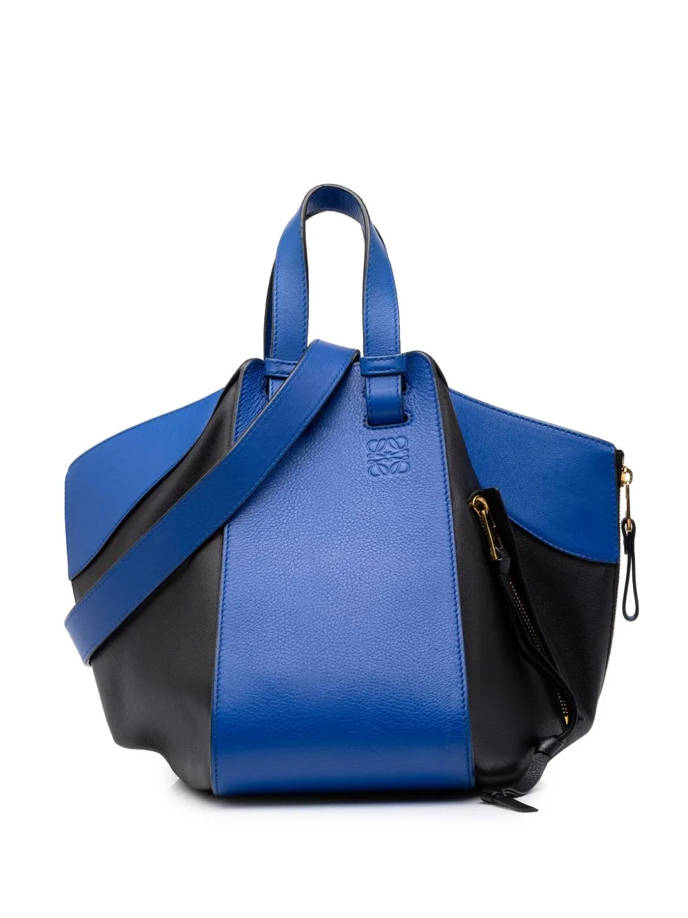 2007 Medium Bicolor Grained Calfskin Hammock Satchel by Loewe Pre-Owned