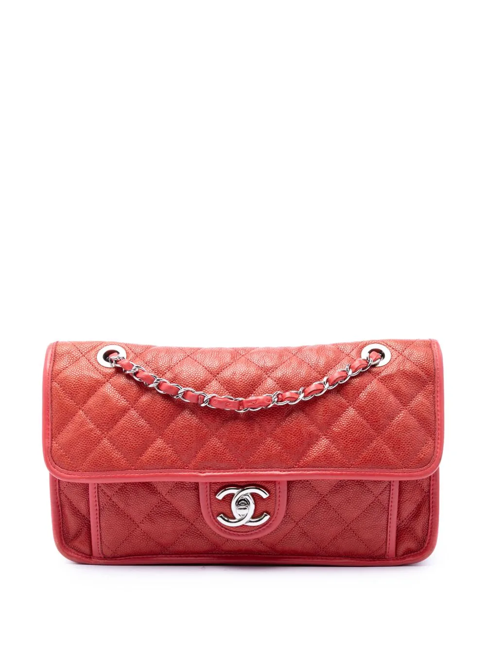 2011 Medium Quilted Caviar French Riviera Flap Shoulder Bag by CHANEL Pre-Owned