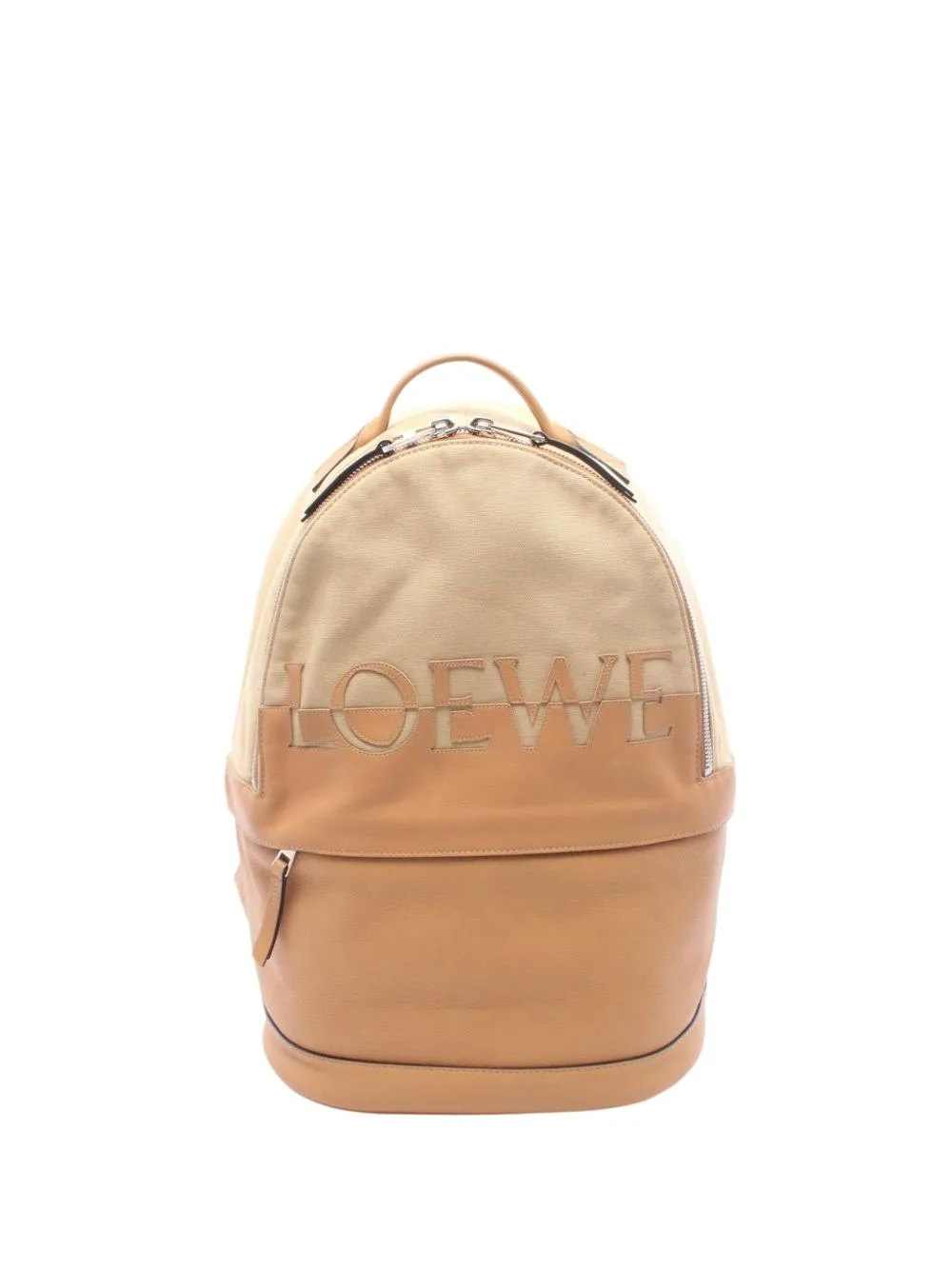 2010-2026 Canvas and Leather Backpack by Loewe Pre-Owned