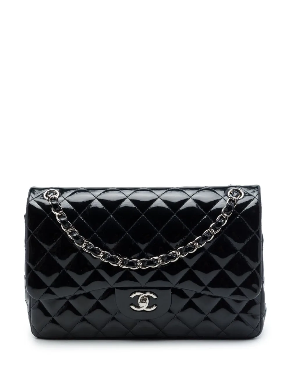 2012 Jumbo Classic Patent Double Flap Shoulder Bag by CHANEL Pre-Owned