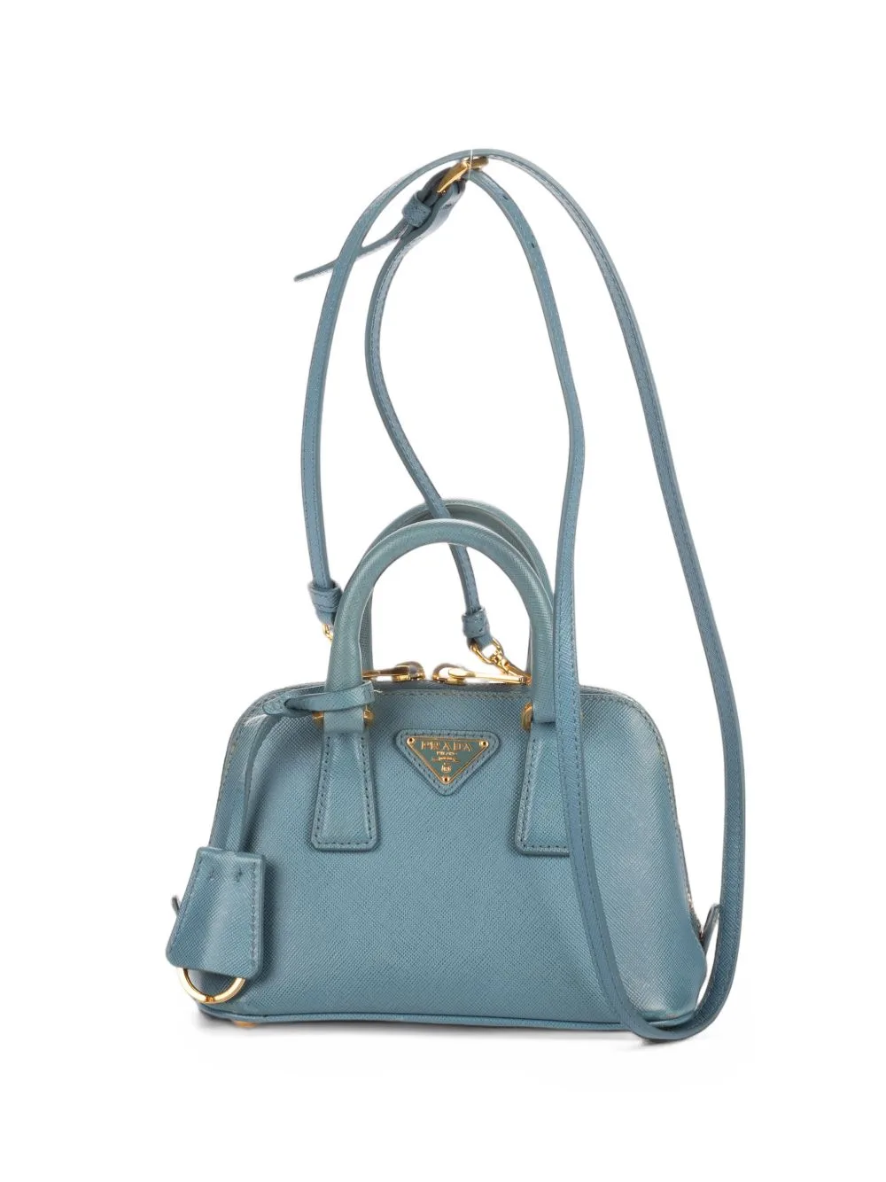 Mini Promenada Logo-Plaque Handbag by Prada Pre-Owned