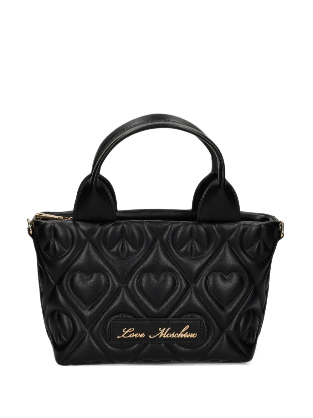 Heart-Quilted Tote Bag by Love Moschino