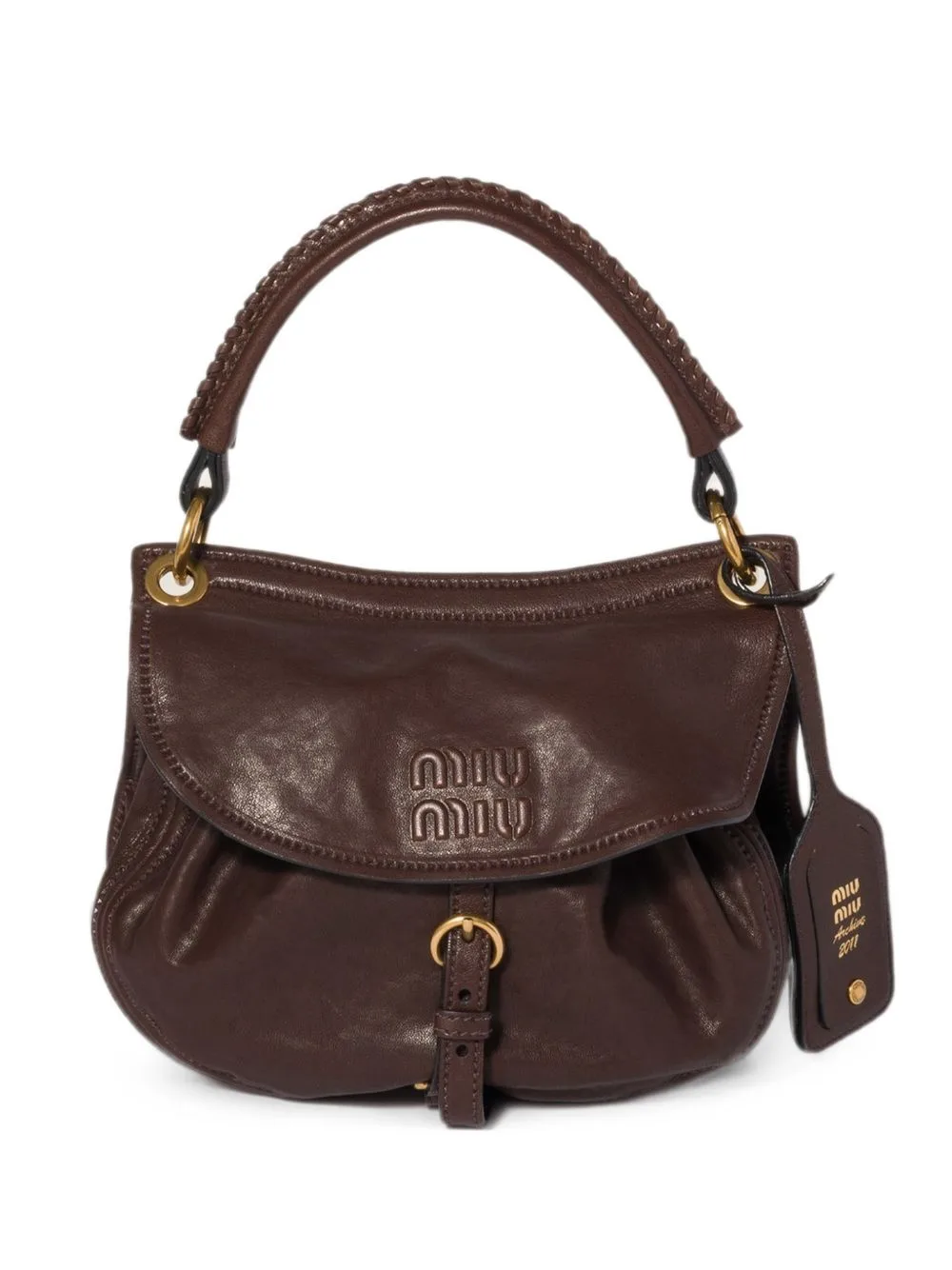 Rendez-Vous Nappa-Leather Bag by Miu Miu