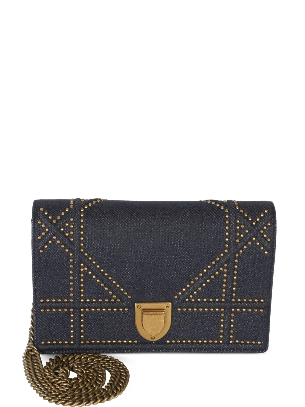 Diorama Studded-Embellished Clutch Bag by Christian Dior Pre-Owned