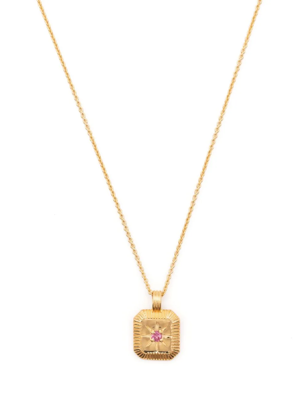 October Birthstone Star Pendant Necklace
