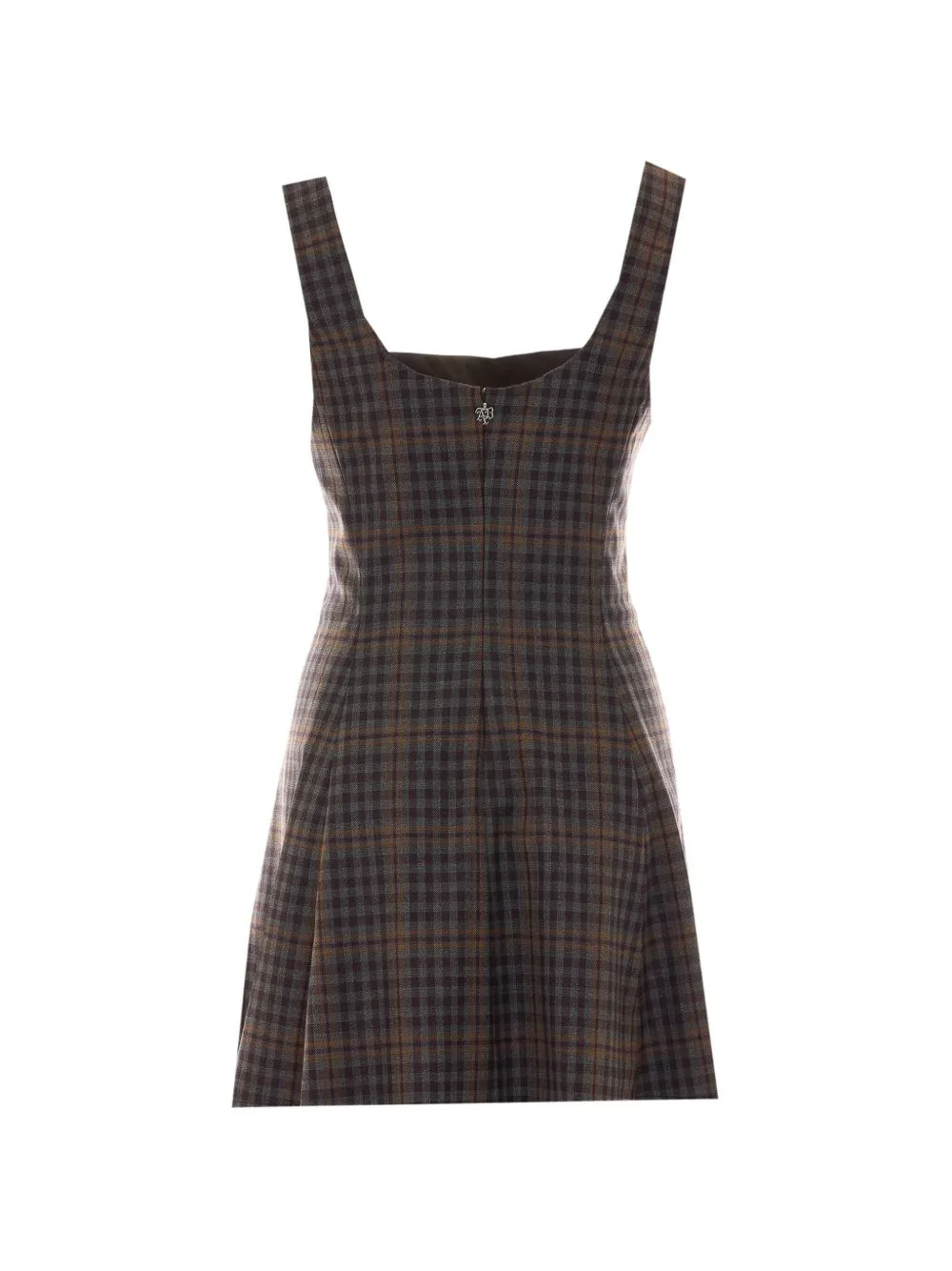 Check-Motif Sleeveless Mini Dress by Aniye By