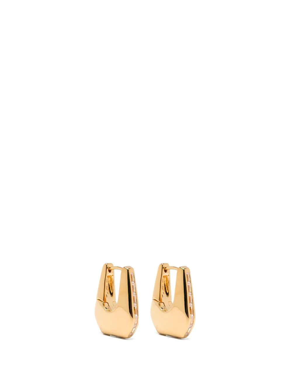 Small Lucy Williams Arco Pavé Hoop Earrings