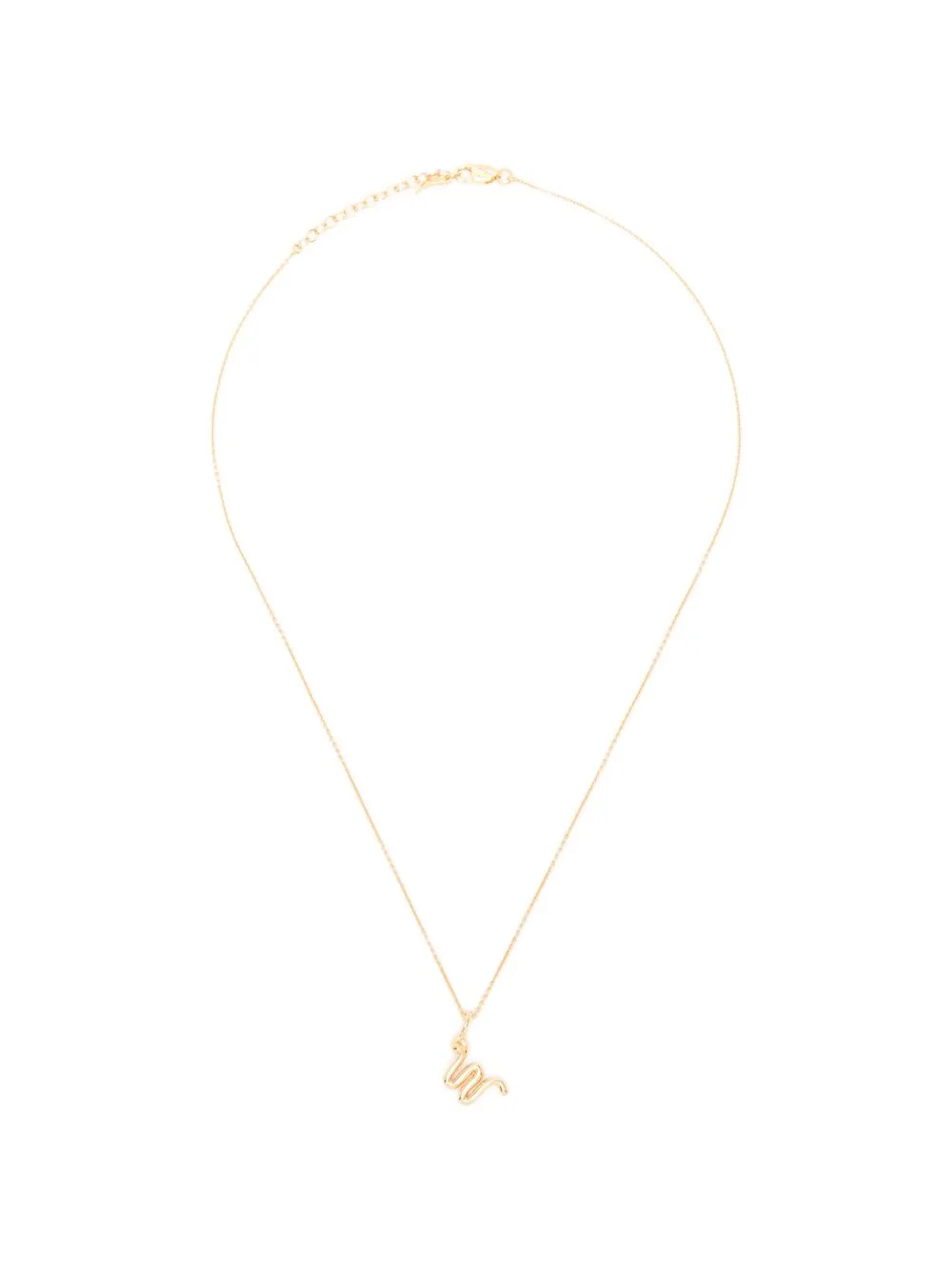 Curly Molten Initial-W Necklace by Missoma