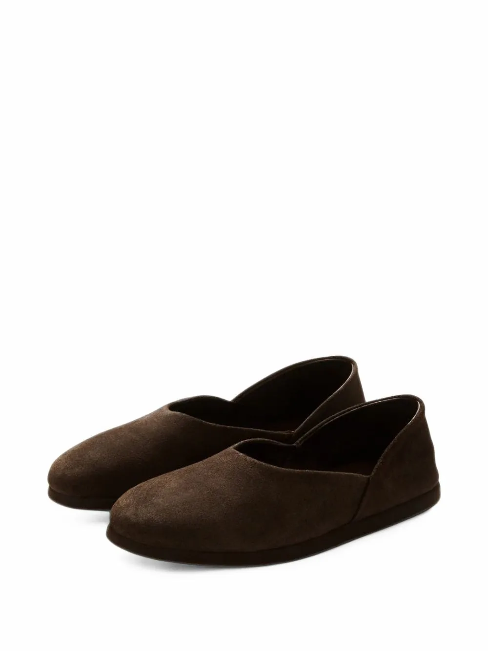 Vegetable-Tanned Suede Slippers by stoffa