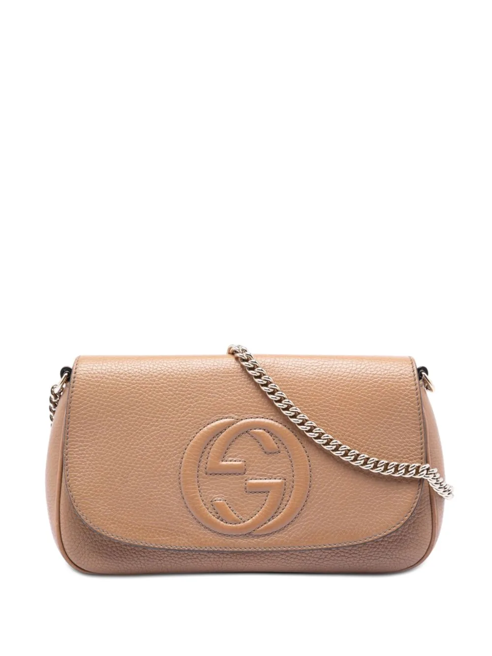 2016-2026 Medium Calfskin Soho Chain Flap Crossbody Bag by Gucci Pre-Owned