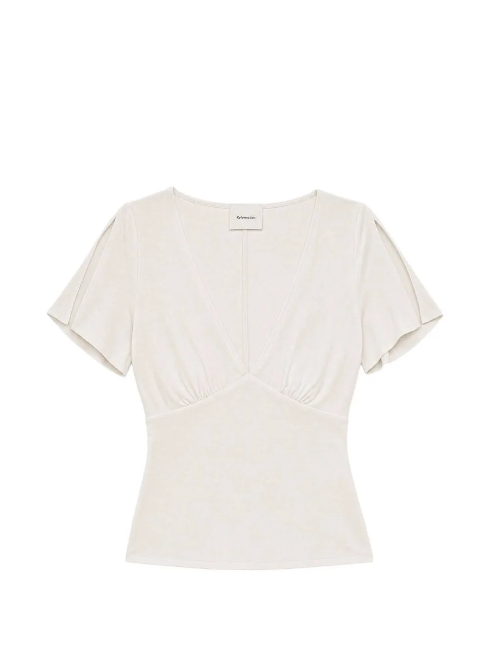 Cosette Slit-Sleeve Top by Reformation