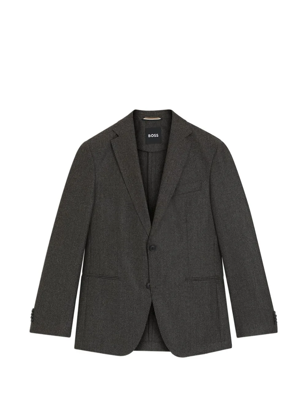 Herringbone Single-Breasted Blazer by BOSS