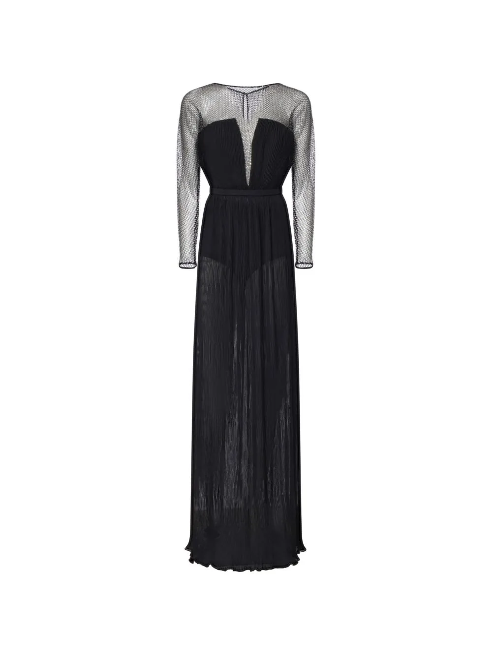 Pleated Panelled Gown by Genny