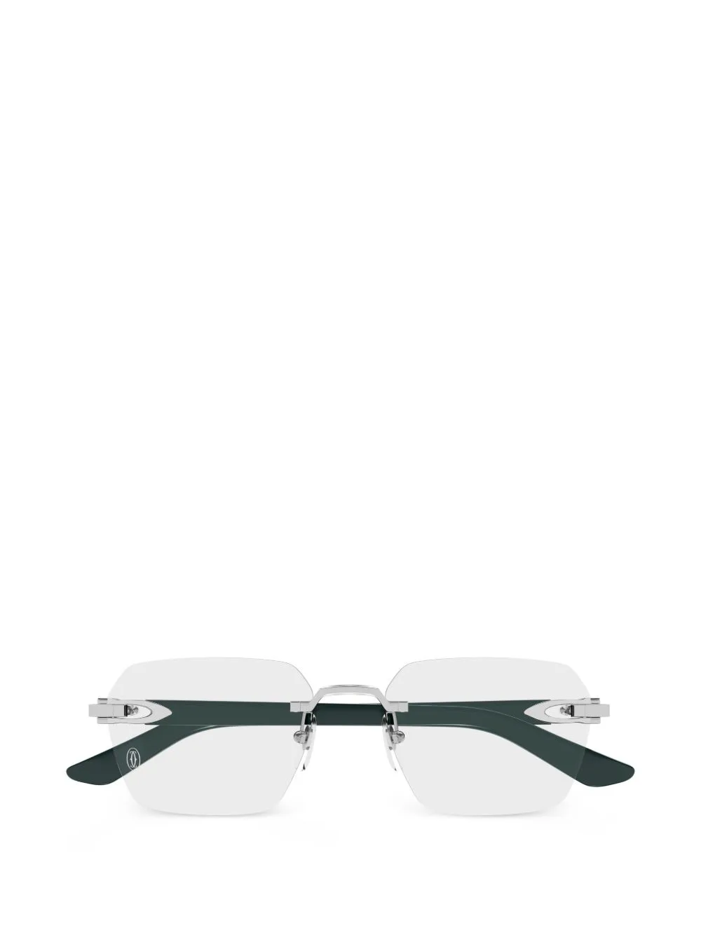 Rimless Geometric Glasses by Cartier Eyewear