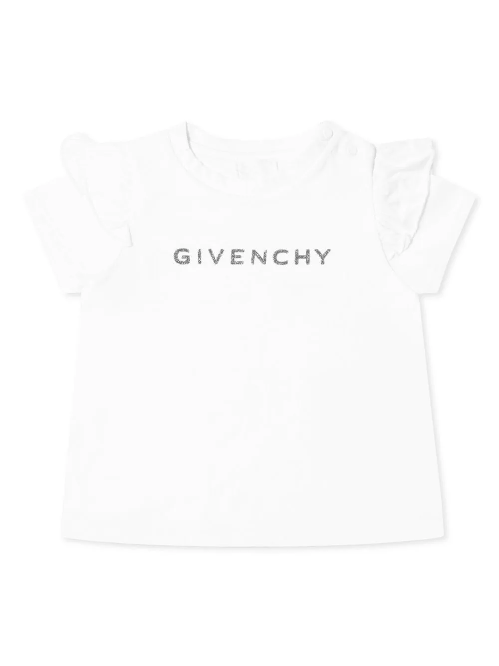 Ruffle Sleeve T-Shirt by Givenchy Kids