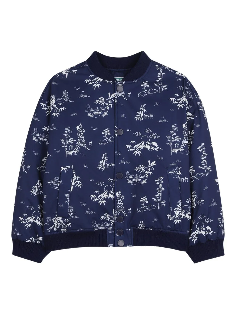 Printed Bomber Jacket by Kenzo Kids