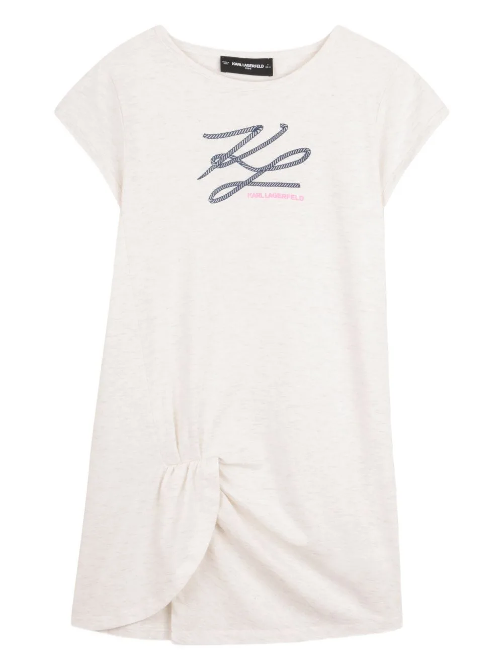 Graphic-Knot Dress by Karl Lagerfeld Kids