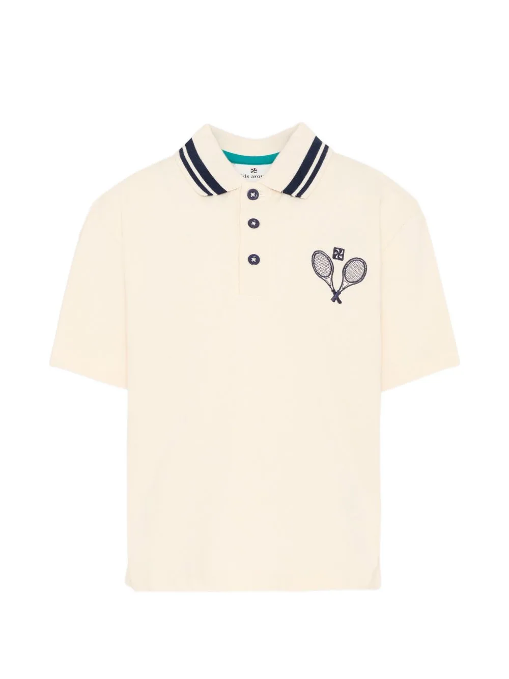 Striped Embroidered Polo by Kids Around
