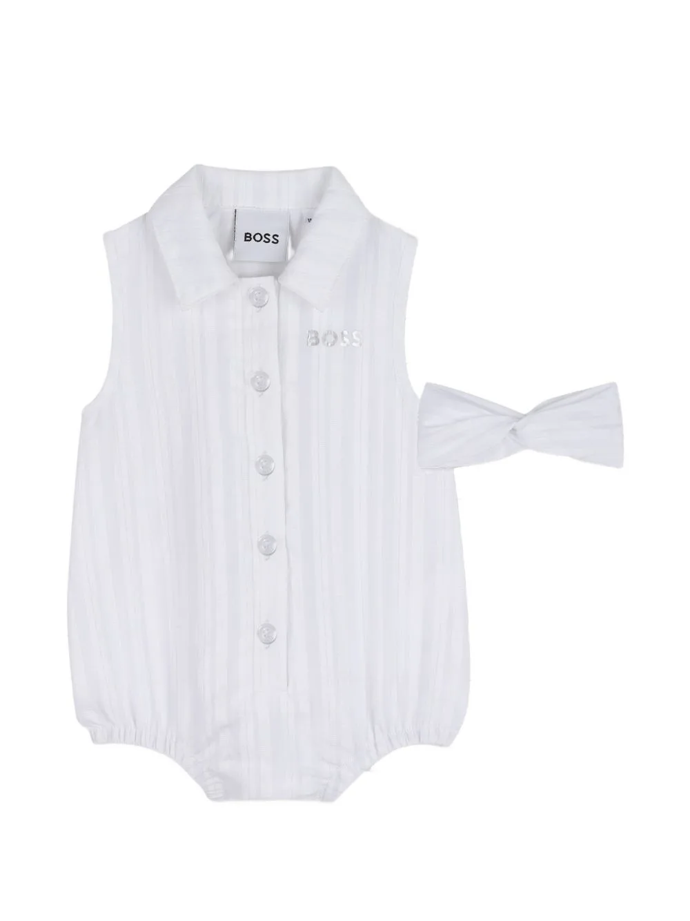 Collared Headband Jumpsuit by BOSS Kidswear