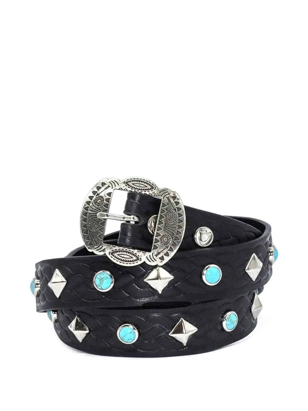 Laurel Studded Braided Belt by Htc Los Angeles