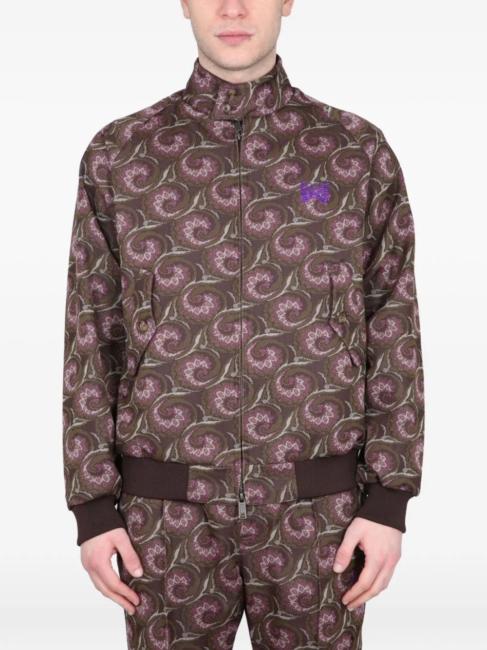 Baracuta x Needles G9 Patterned Zip-Up Jacket by Baracuta