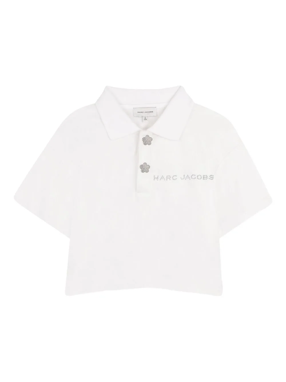 Flower-Embellishment Short-Sleeve Polo Shirt by Marc Jacobs Kids