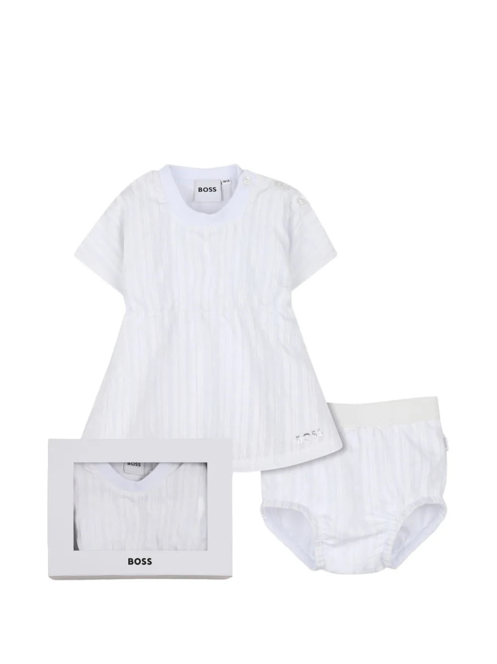 Striped Dress Bloomers Set by BOSS Kidswear