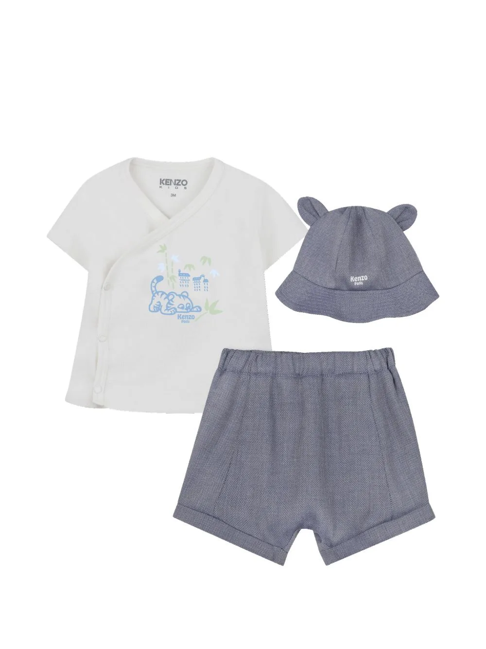 Logo-Detail Shorts Set by Kenzo Kids