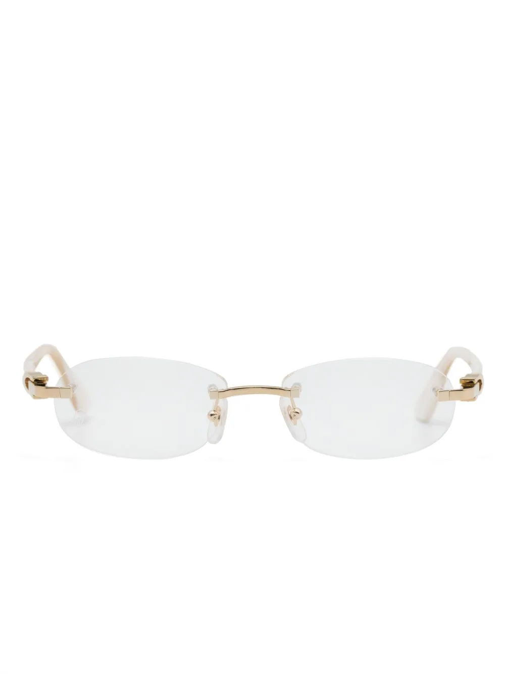 CT0455OJ Rectangle-Frame Glasses by Cartier Eyewear