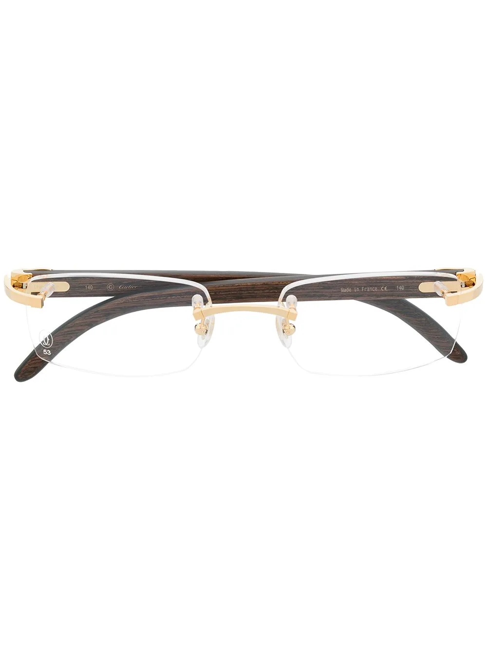 Ibiza Square-Frame Glasses by Cartier Eyewear