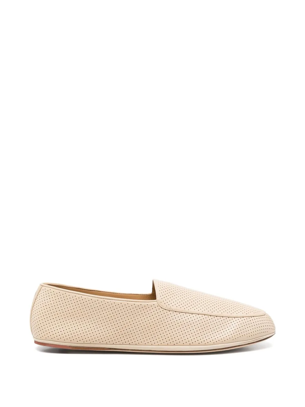 Anton Walk Perforated Leather Loafers by Loro Piana