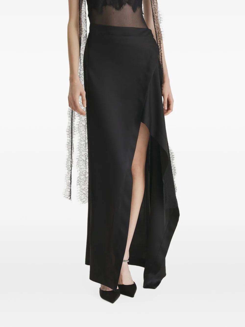Asymmetric Wrap-Style Skirt by 2310 STUDIO