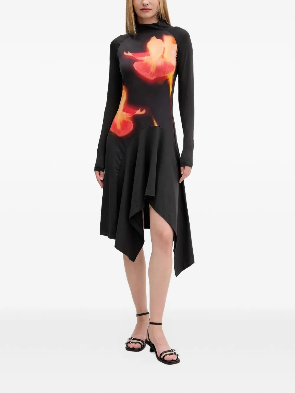 Floral-Print Asymmetric Dress by Desigual