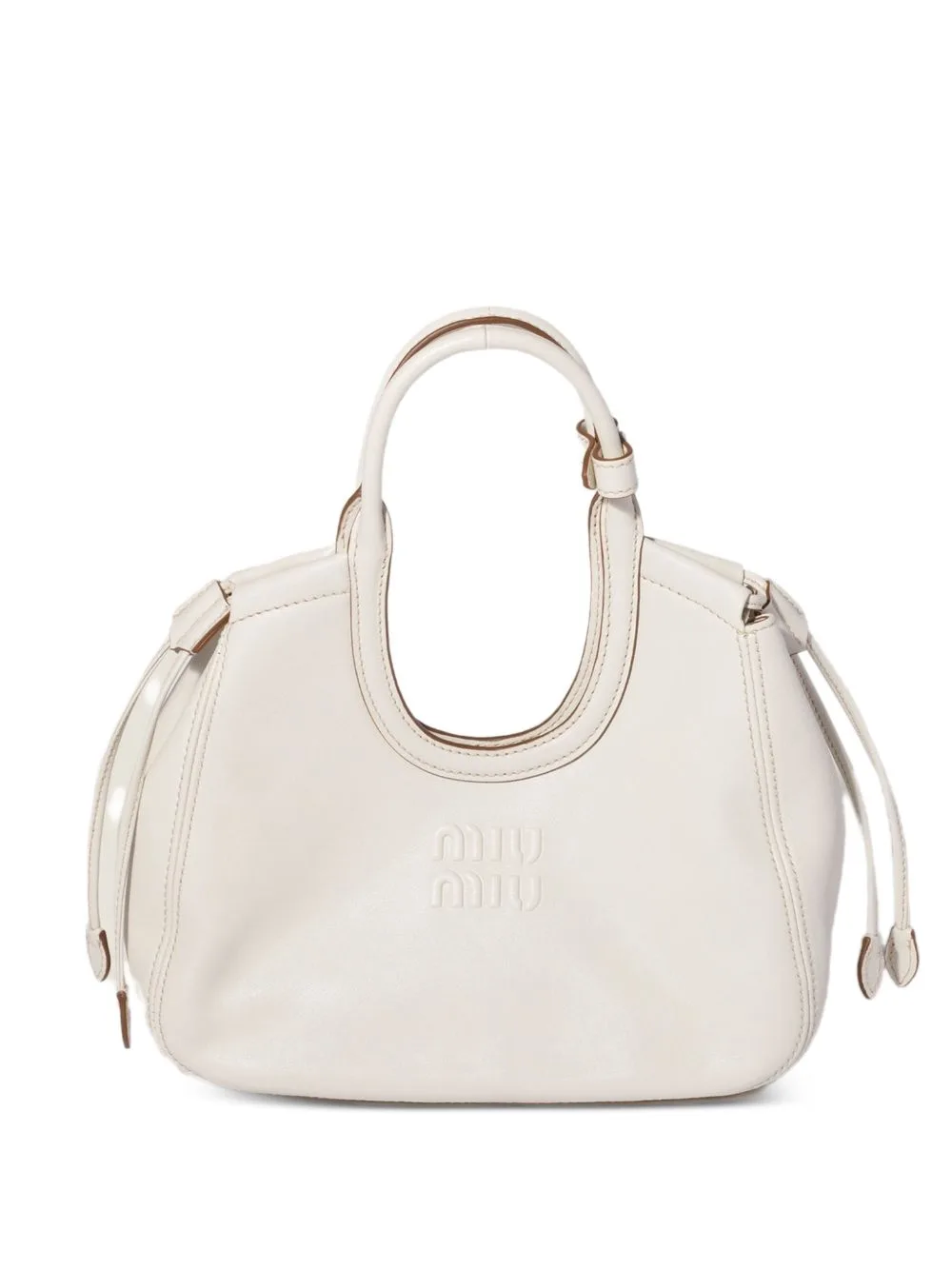 Ivy Nappa Leather Tote Bag by Miu Miu