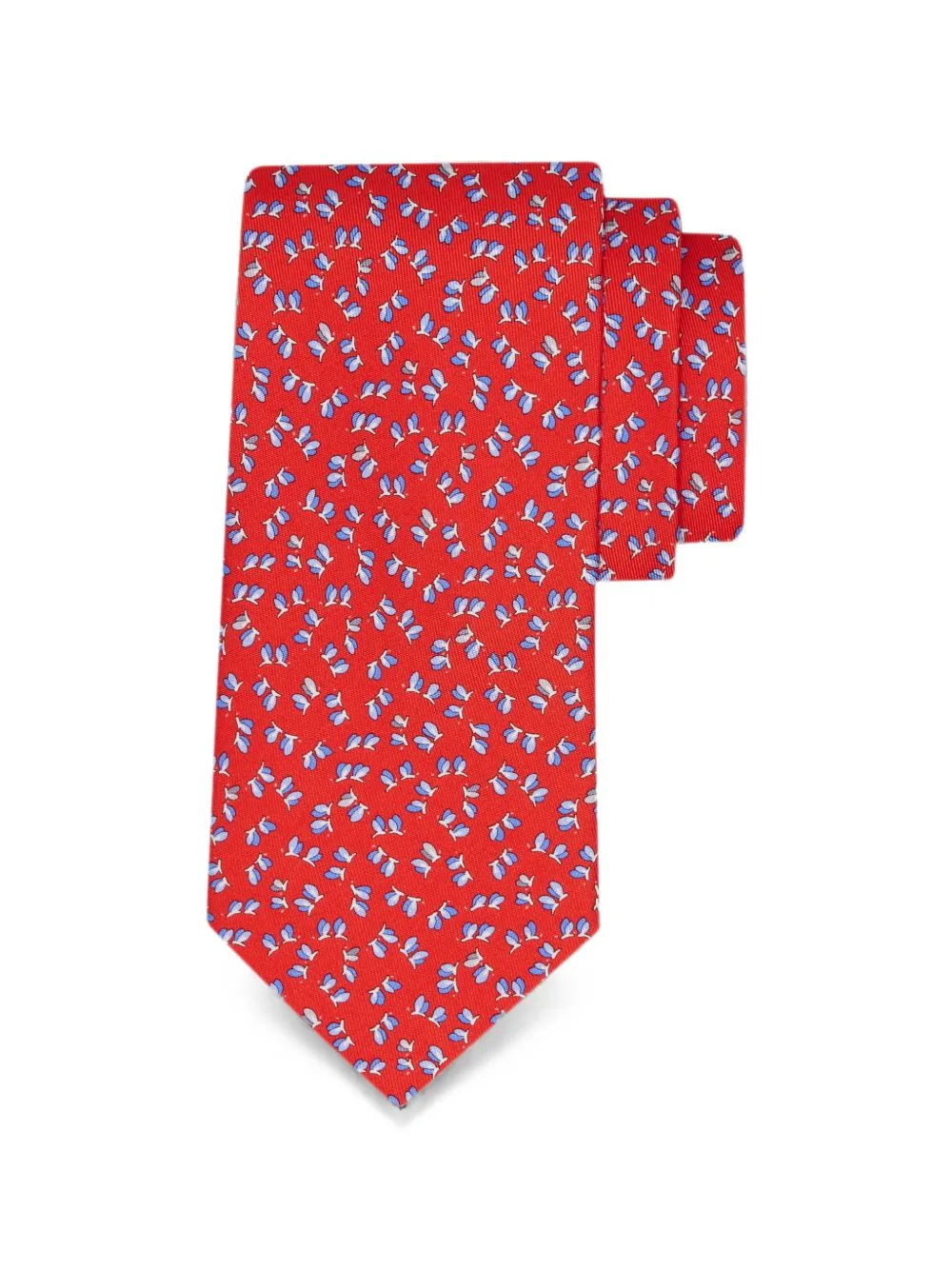 Dragonfly-Print Silk Tie by Ferragamo
