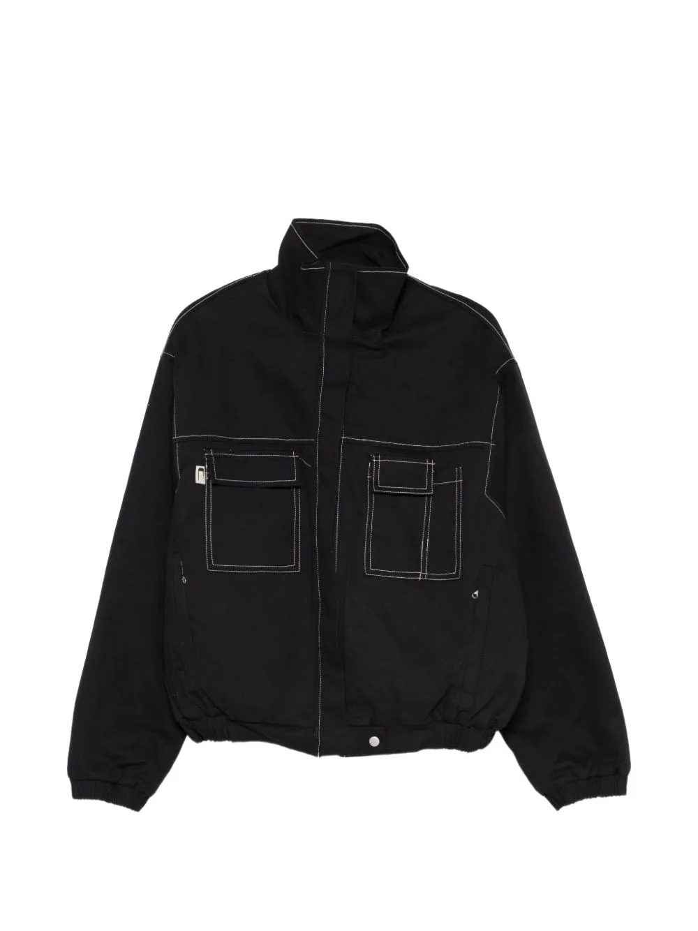 Barrau Contrast-Stitch Bomber Jacket by Carrer