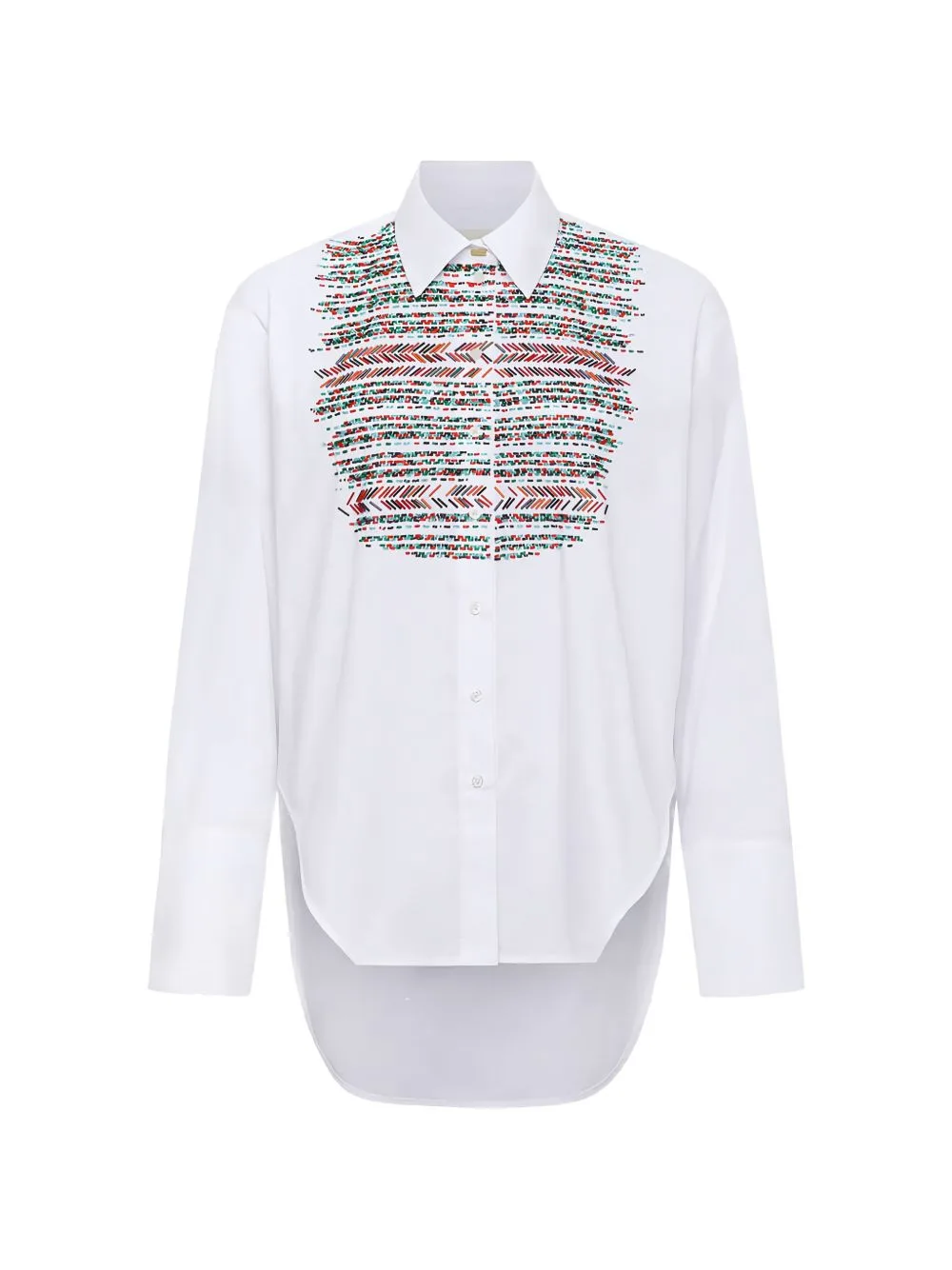 Sol Embroidered Asymmetric Shirt by Hellessy