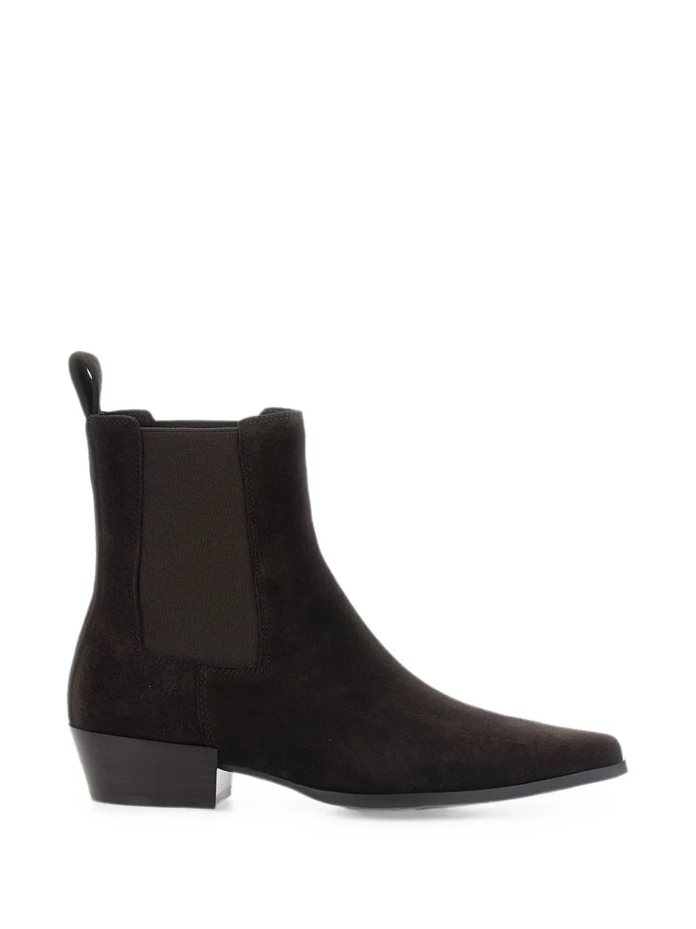 Nina Suede Pointed-Toe Ankle Boots by strategia shoes