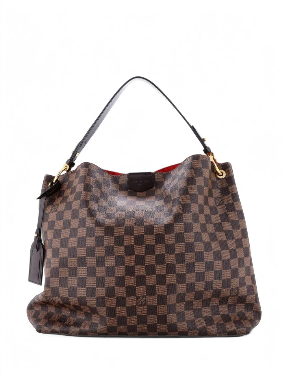 Graceful Handbag Damier mm Hobo Bag by Louis Vuitton Pre-Owned