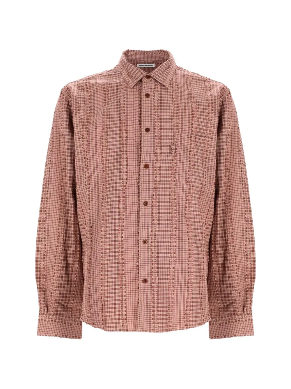 Curtis Check-Print Textured Shirt by YMC